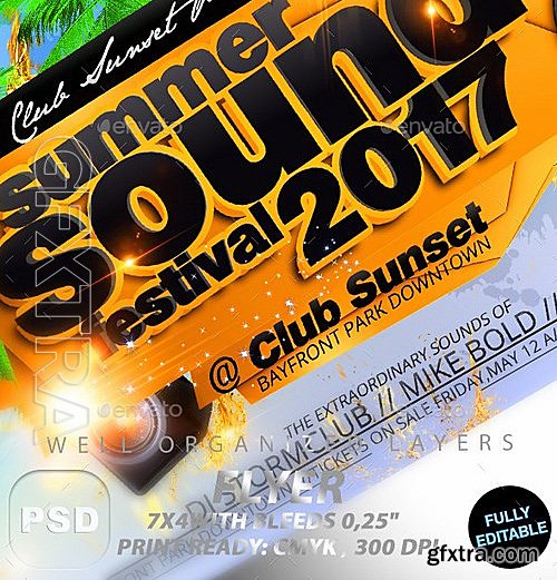 GraphicRiver - Summer Sound Fest 11047116