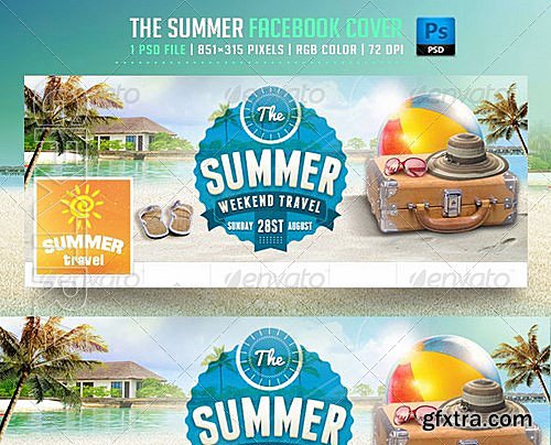 GraphicRiver - The Summer Facebook Cover 8294370