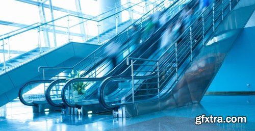 Collection a businessman man man on the escalator stairs 25 HQ Jpeg