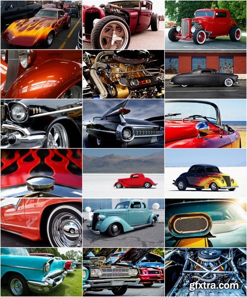 Muscle car collection Hot Rod powerful American vintage car 25 HQ Jpeg