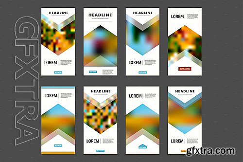 CM - Vector Flyer Blur Design Template 612710