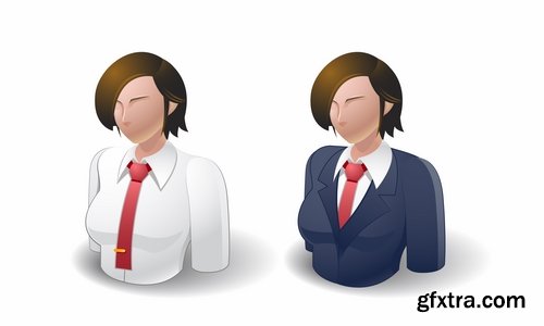 Collection of cartoon characters vector different picture man woman man 25 EPS