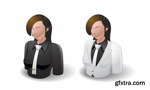 Collection of cartoon characters vector different picture man woman man 25 EPS