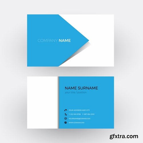 Collection of vector image flyer banner brochure business card 21-25 Eps