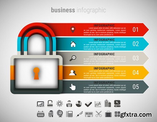 Business infographic 20X EPS