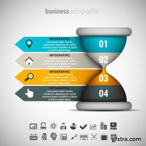 Business infographic 20X EPS