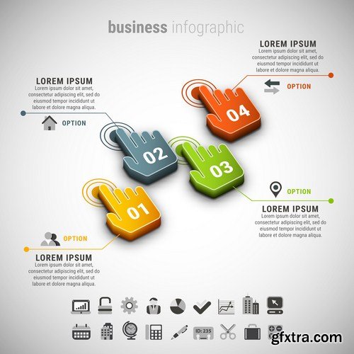 Business infographic 20X EPS