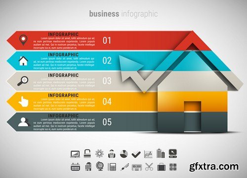 Business infographic 20X EPS