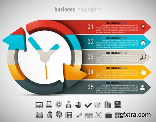 Business infographic 20X EPS