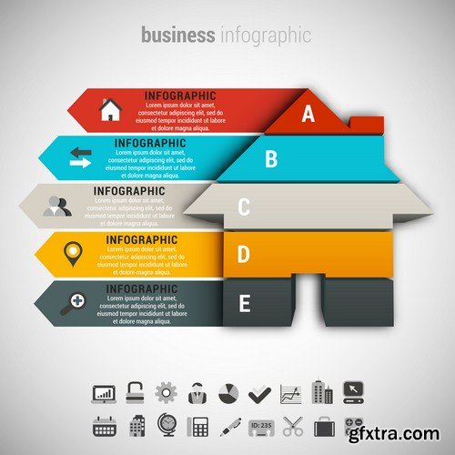 Business infographic 20X EPS