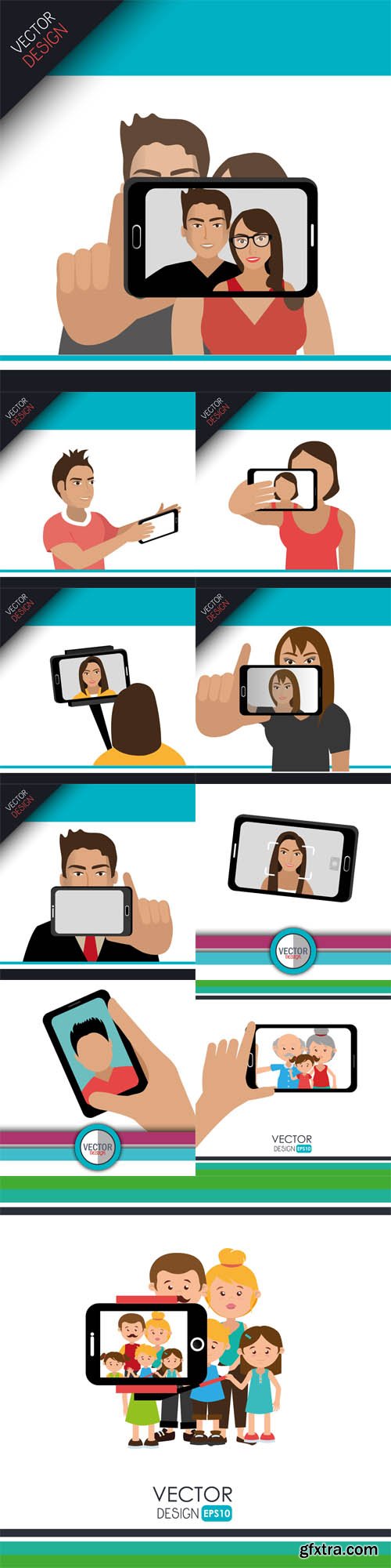 Vector Set - Selfie Photography Design