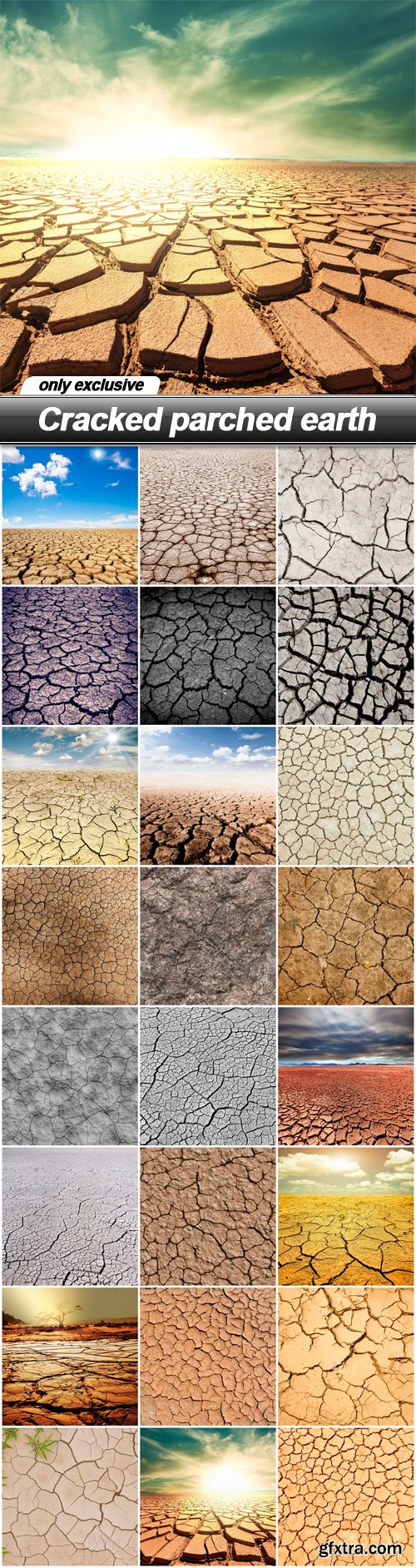 Cracked parched earth - 25 UHQ JPEG