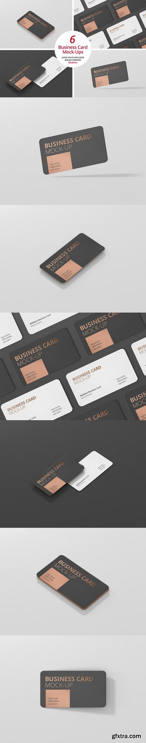 CM - Business Card Mockup Round Corner 583232