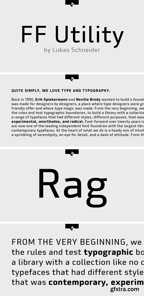 FF Utility Pro Font Family