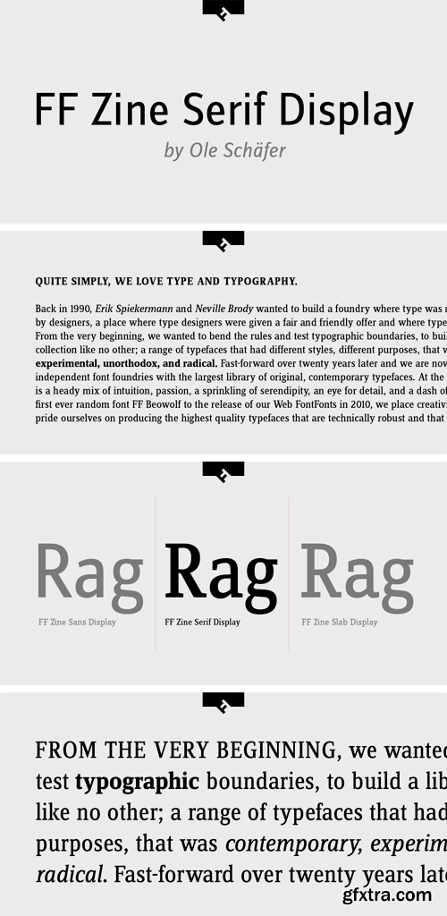 FF Zine Serif Display Font Family