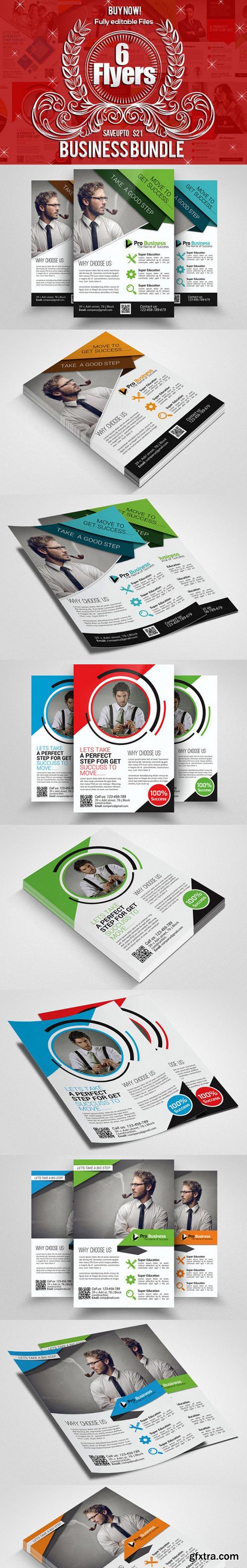 CM - 6 Corporate Business Flyers Bundle 605908