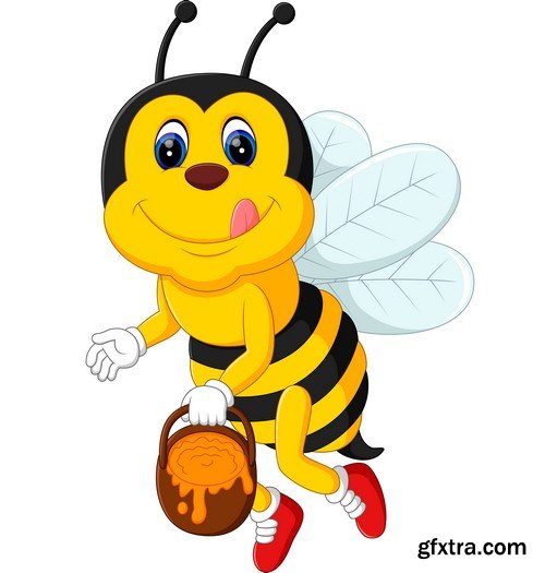 Cartoon bee