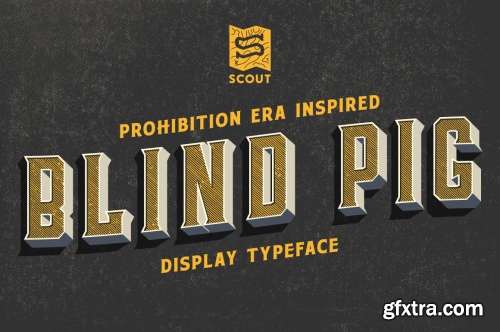 CreativeMarket Blind Pig Display Font 622452