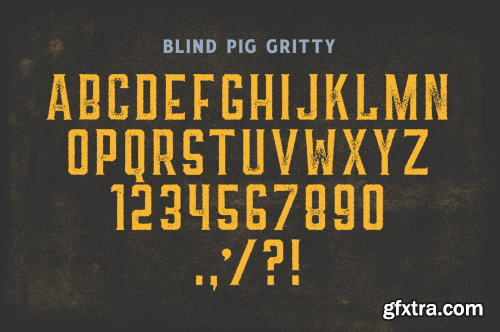 CreativeMarket Blind Pig Display Font 622452