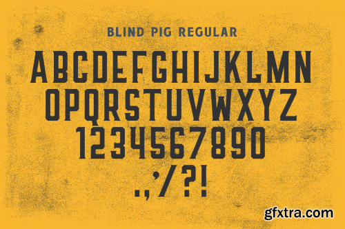 CreativeMarket Blind Pig Display Font 622452