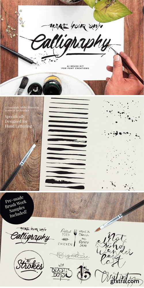 CM 610281 - DIY Calligraphic Brush Kit