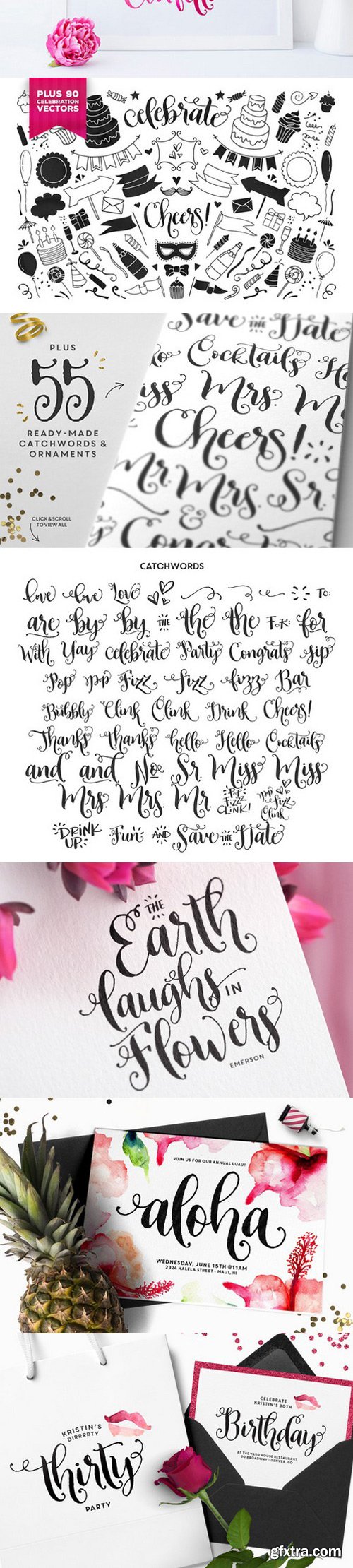 CM - Cheers Font & Graphics Pack 620531
