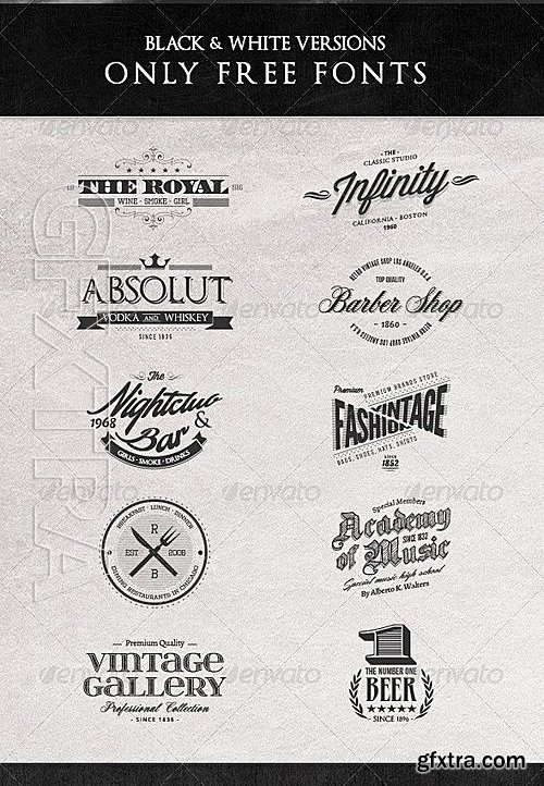 GraphicRiver - Vintage Badges and Logos Vol 1 6619973