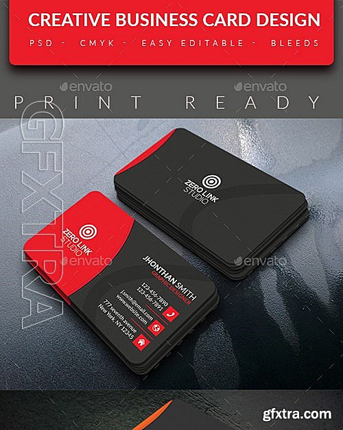 GraphicRiver - Creative Business Card v-5 12785626