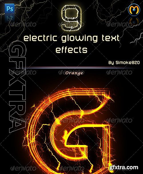 GraphicRiver - Electric Glowing effect - Photoshop Action 6648181