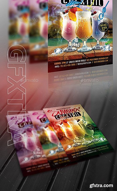 GraphicRiver - Summer Cocktail Flyer 12278272