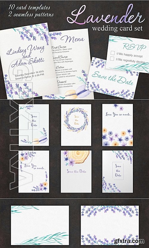 CM - Lavender Wedding Card Set 613065