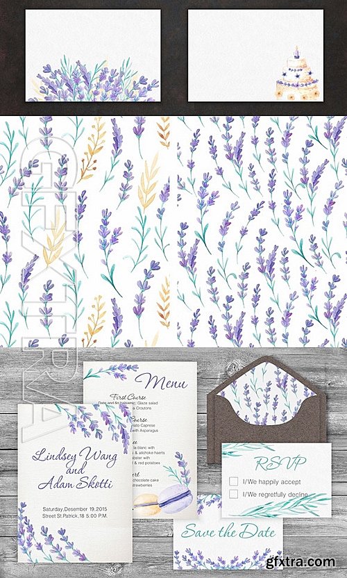 CM - Lavender Wedding Card Set 613065