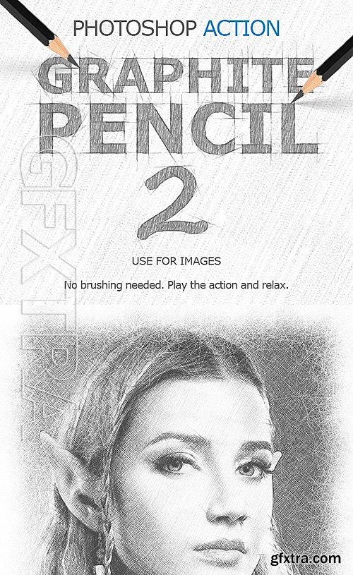 GraphicRiver - Graphite Pencil 2 Photoshop Action