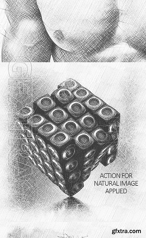 GraphicRiver - Graphite Pencil 2 Photoshop Action