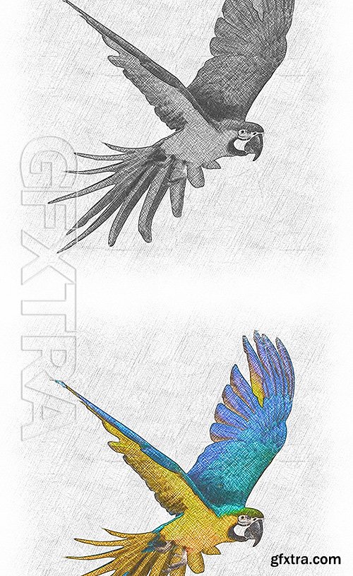 GraphicRiver - Graphite Pencil 2 Photoshop Action