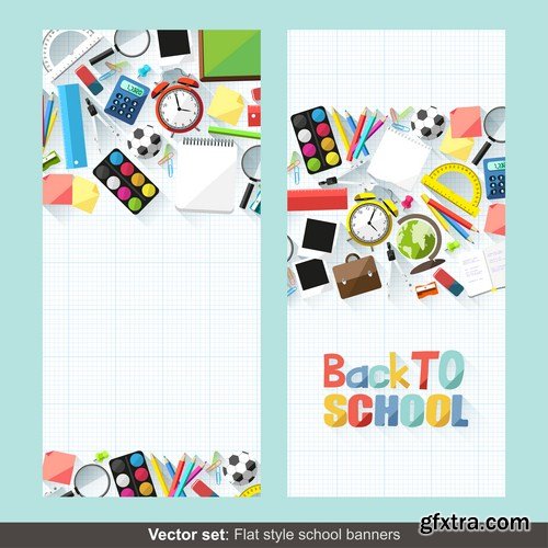 Back to school banners 13X EPS