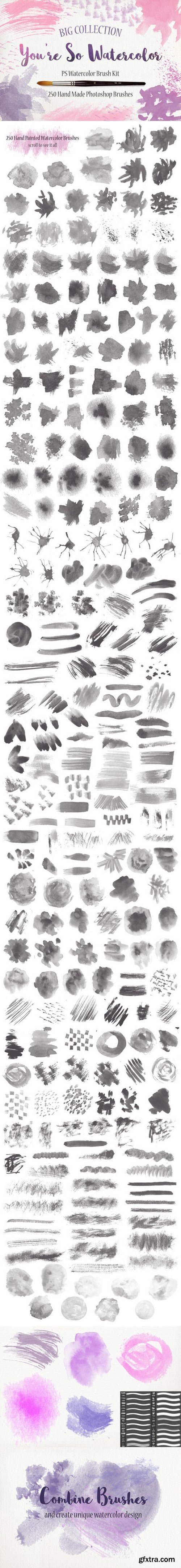 CM - PS Watercolor Brush Kit 250 brushes 624861