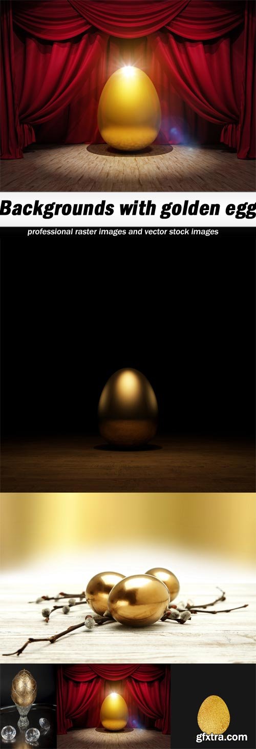 Backgrounds with golden egg