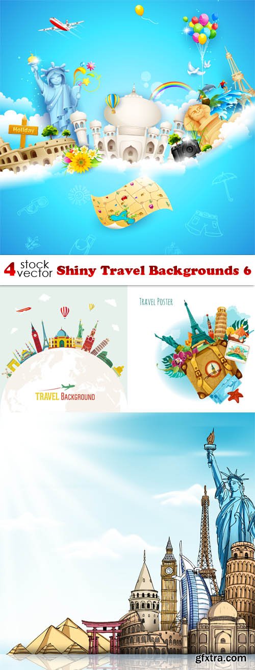 Vectors - Shiny Travel Backgrounds 6