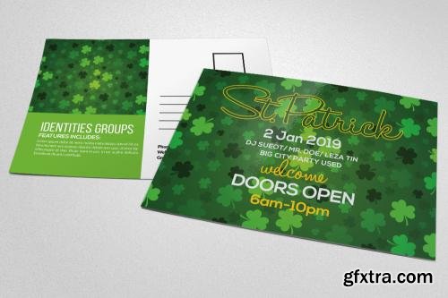 CreativeMarket St. Patricks Day Invitation Postcard 606034