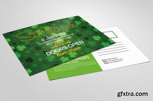 CreativeMarket St. Patricks Day Invitation Postcard 606034