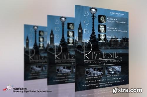 CreativeMarket Riverside Club Flyer Template 606708