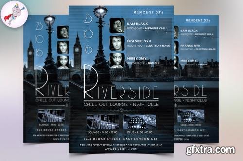 CreativeMarket Riverside Club Flyer Template 606708