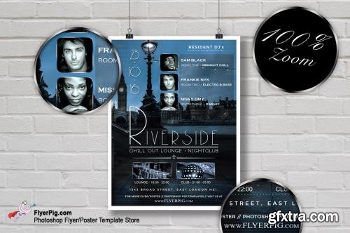 CreativeMarket Riverside Club Flyer Template 606708