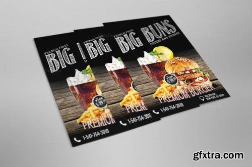 CreativeMarket Premium Burger Flyer Template 614387