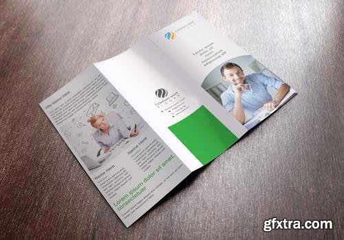 CreativeMarket Compat Tri Fold Brochure Template 591300