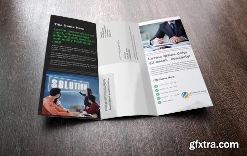 CreativeMarket Compat Tri Fold Brochure Template 591300