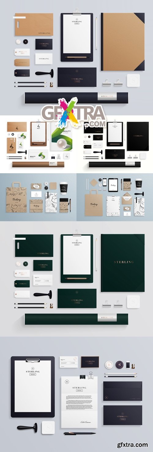 Corporate Identity Mosk Up Vector