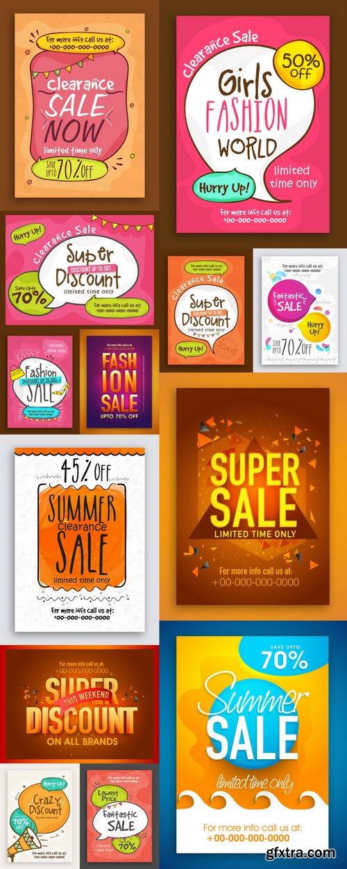 Clearance Sale Poster, Sale Banner, Sale Flyer