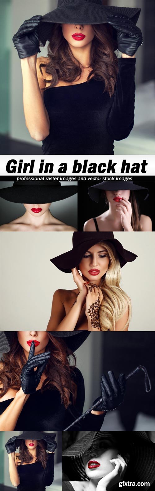 Girl in a black hat